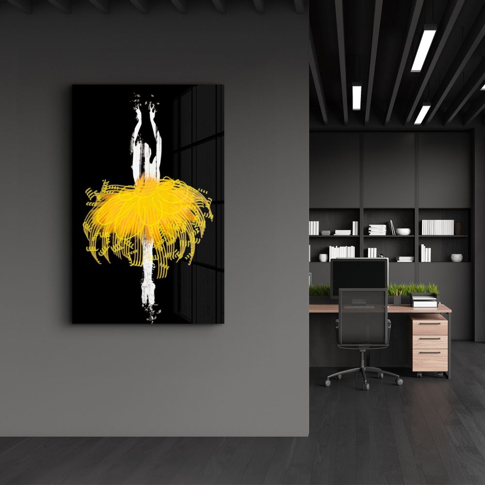 Autres décorations murales - Abstract Ballerina 2 | Glass Wall Art - ARTDESIGNA