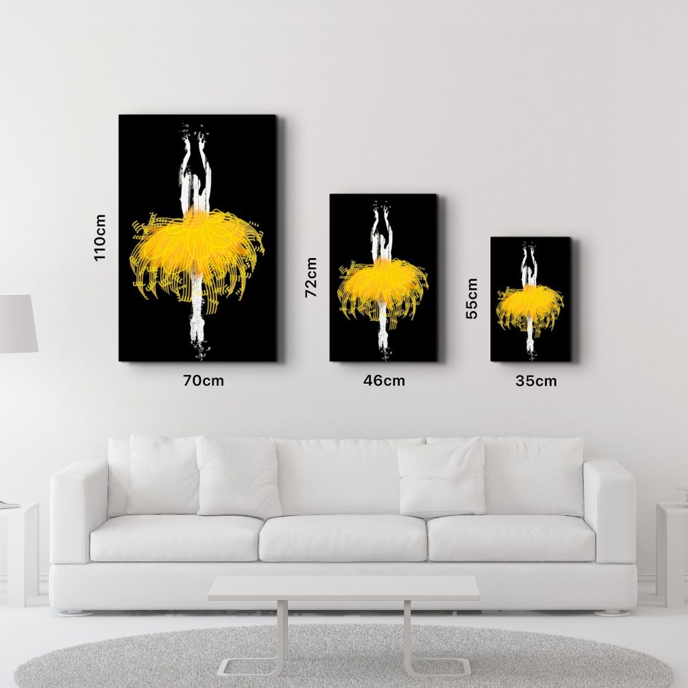 Autres décorations murales - Abstract Ballerina 2 | Glass Wall Art - ARTDESIGNA