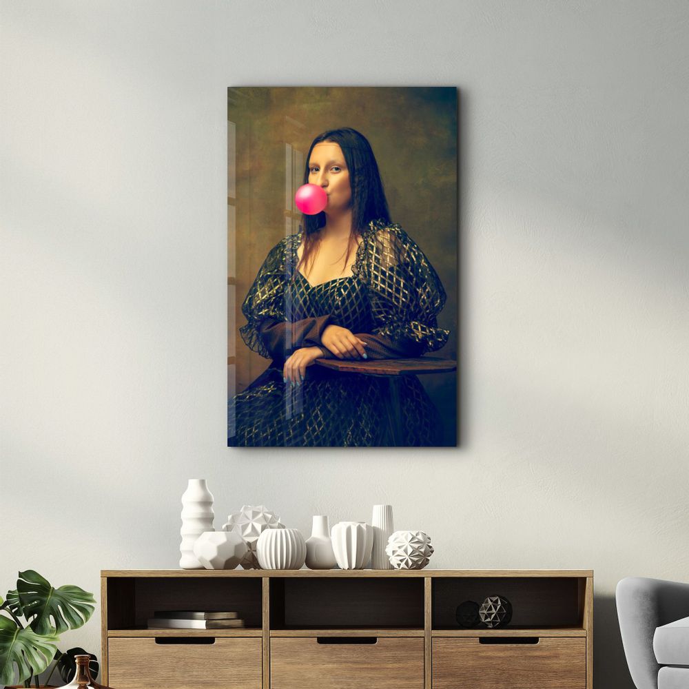 Other wall decoration - Pink Gum | Glass Wall Art - ARTDESIGNA