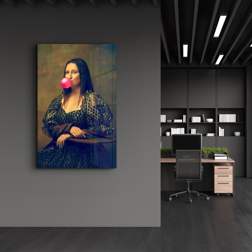 Other wall decoration - Pink Gum | Glass Wall Art - ARTDESIGNA