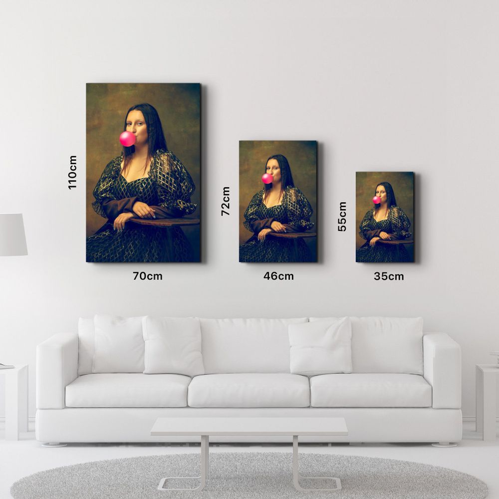 Other wall decoration - Pink Gum | Glass Wall Art - ARTDESIGNA