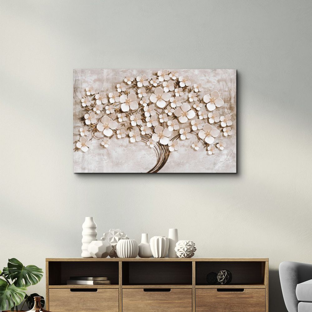 Other wall decoration - Abstract Flower Pattern | Glass Wall Art - ARTDESIGNA