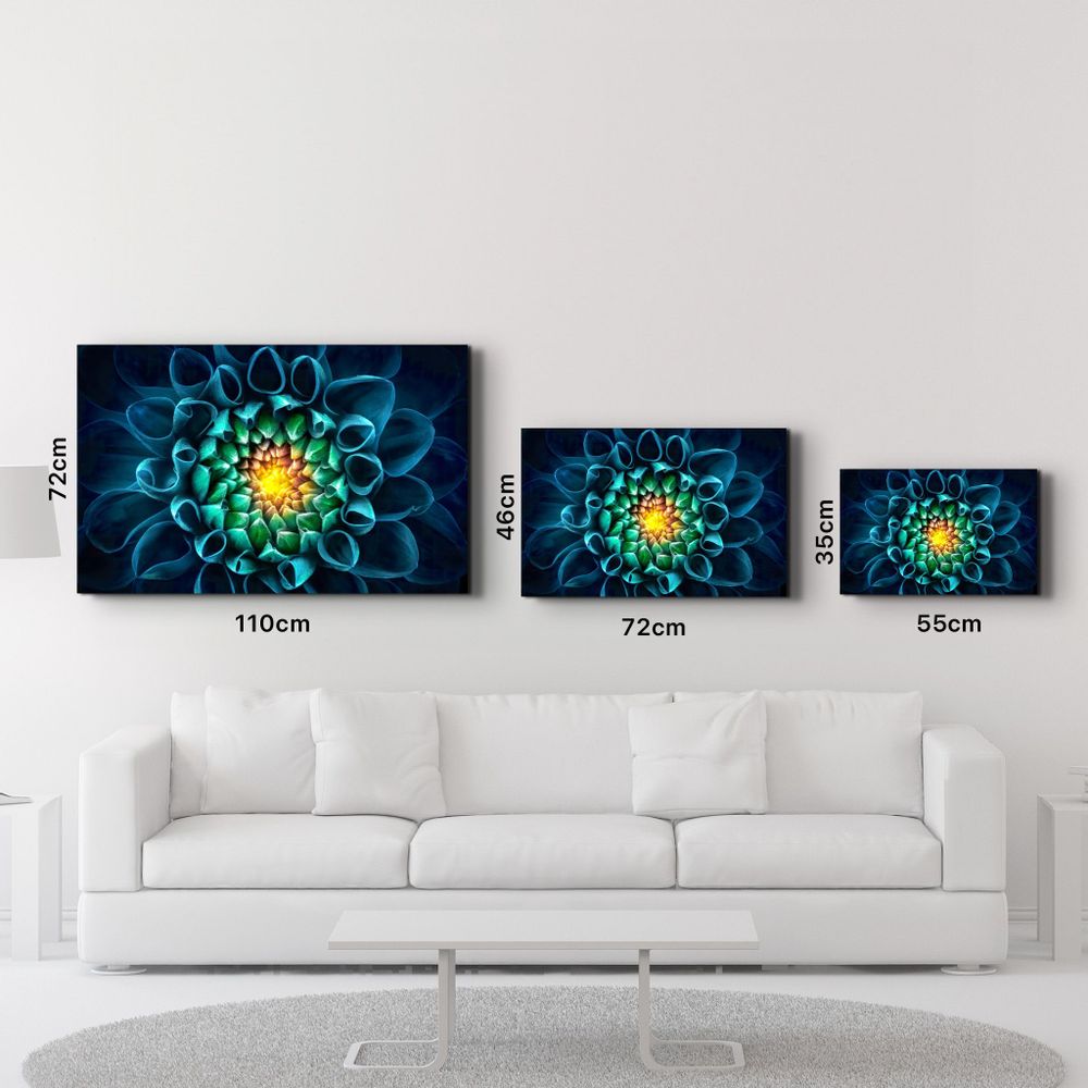 Autres décorations murales - Sun Inside the Flower | Glass Wall Art - ARTDESIGNA
