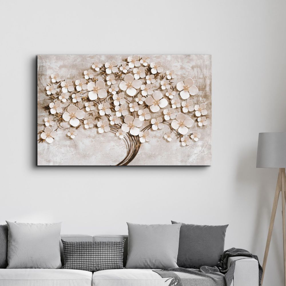 Other wall decoration - Abstract Flower Pattern | Glass Wall Art - ARTDESIGNA