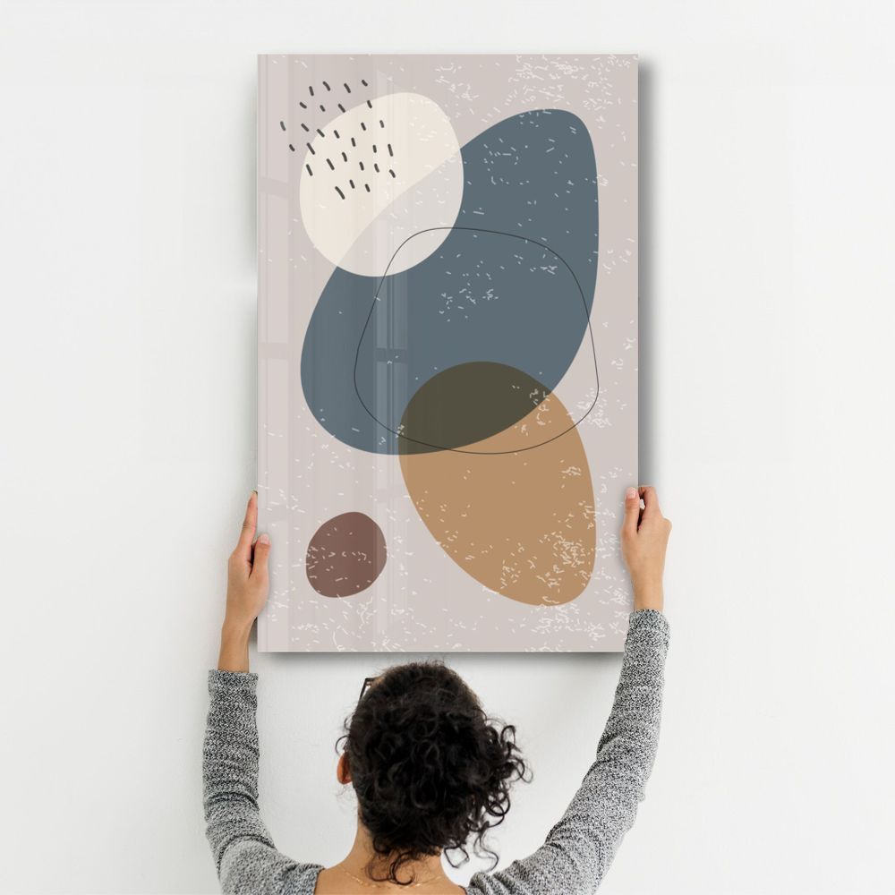 Other wall decoration - Abstract Shapes V11 | Glass Wall Art - ARTDESIGNA