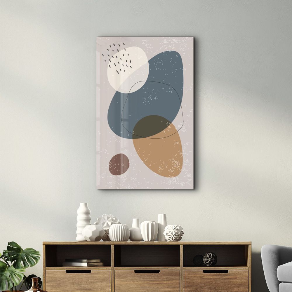 Other wall decoration - Abstract Shapes V11 | Glass Wall Art - ARTDESIGNA