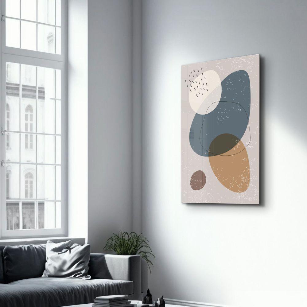 Other wall decoration - Abstract Shapes V11 | Glass Wall Art - ARTDESIGNA