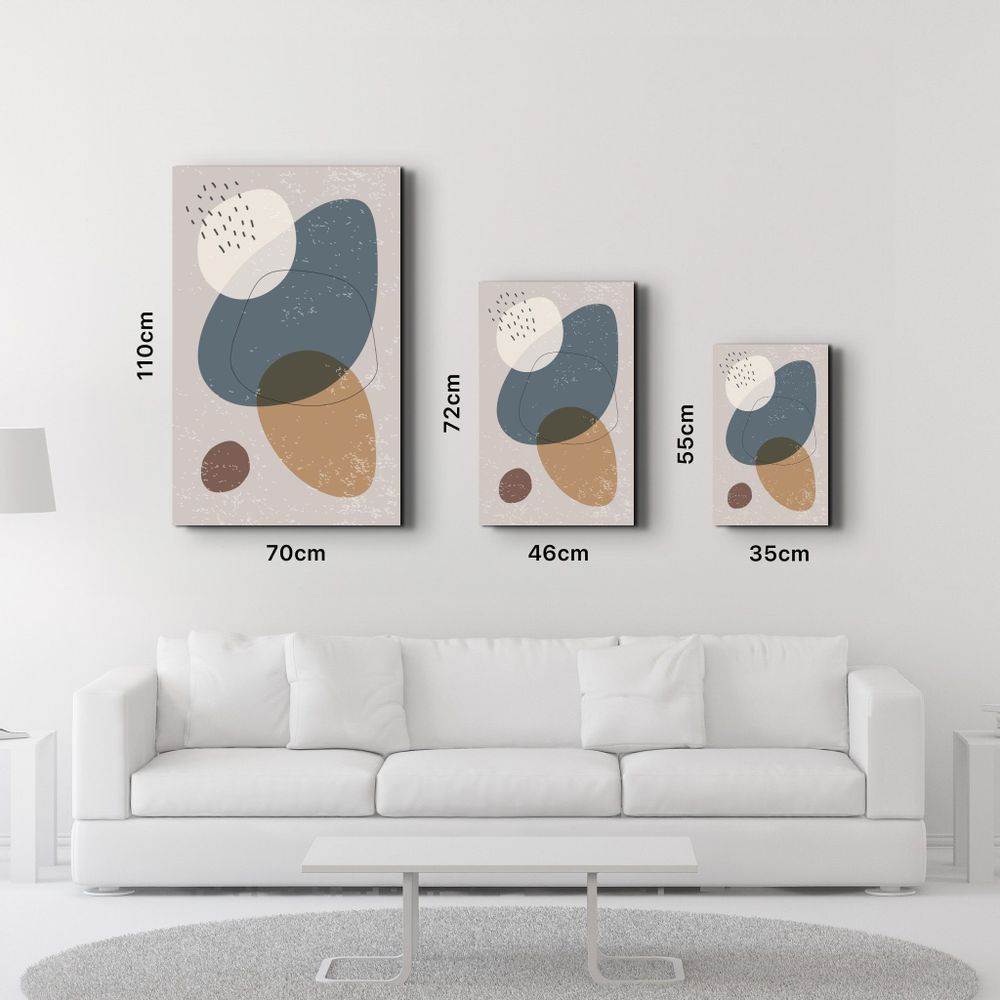 Other wall decoration - Abstract Shapes V11 | Glass Wall Art - ARTDESIGNA