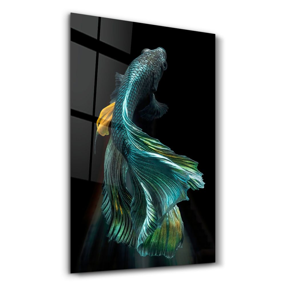 Other wall decoration - Blue Fish | Glass Wall Art - ARTDESIGNA