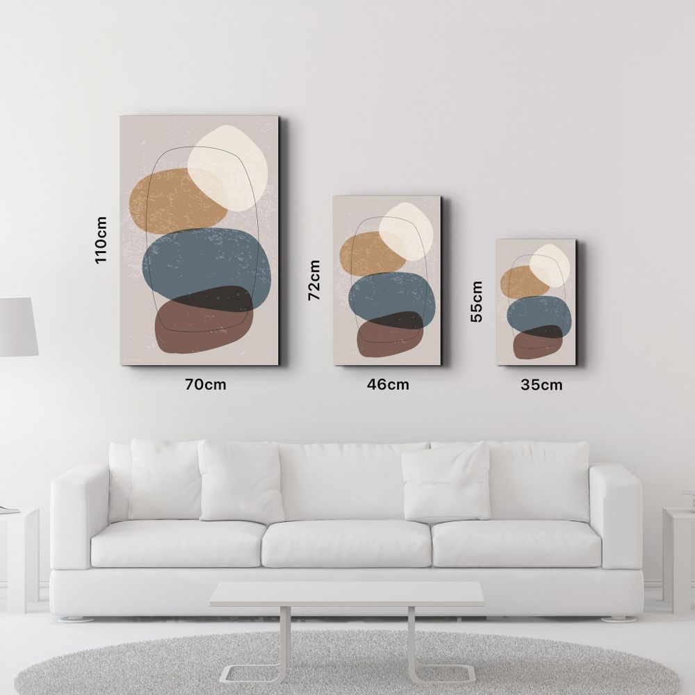 Autres décorations murales - Abstract Shapes V12 | Glass Wall Art - ARTDESIGNA