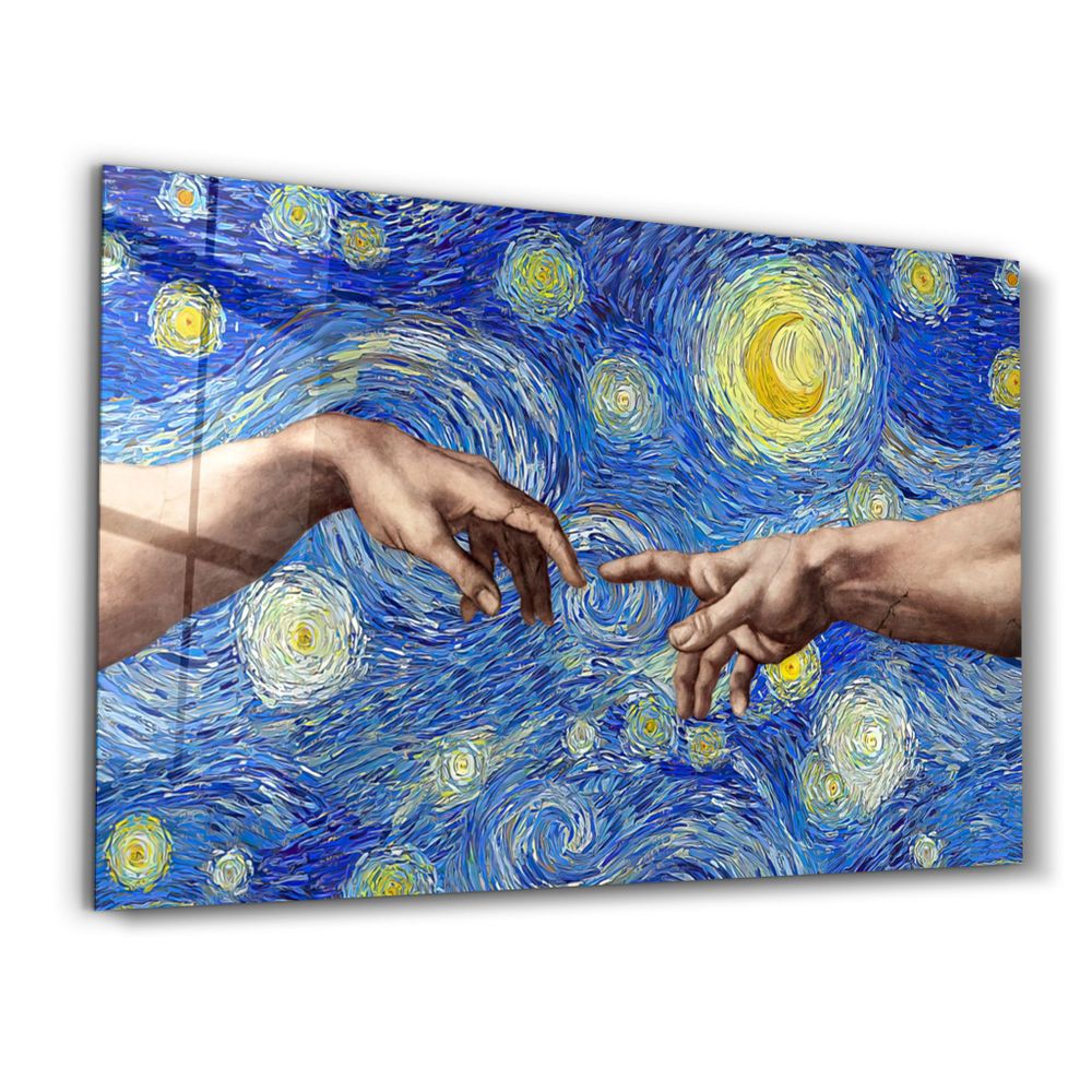 Autres décorations murales - Abstract Van Gogh | Glass Wall Art - ARTDESIGNA
