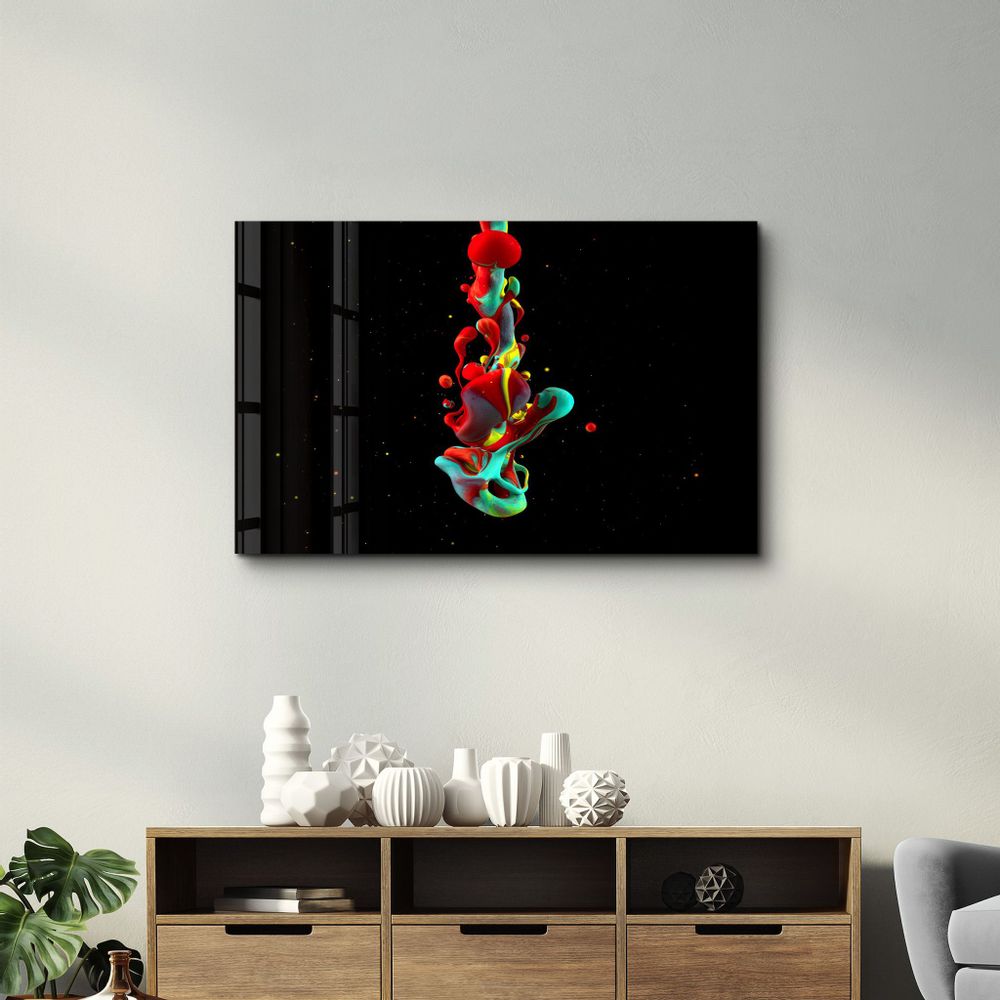 Other wall decoration - Liquid Drops | Glass Wall Art - ARTDESIGNA