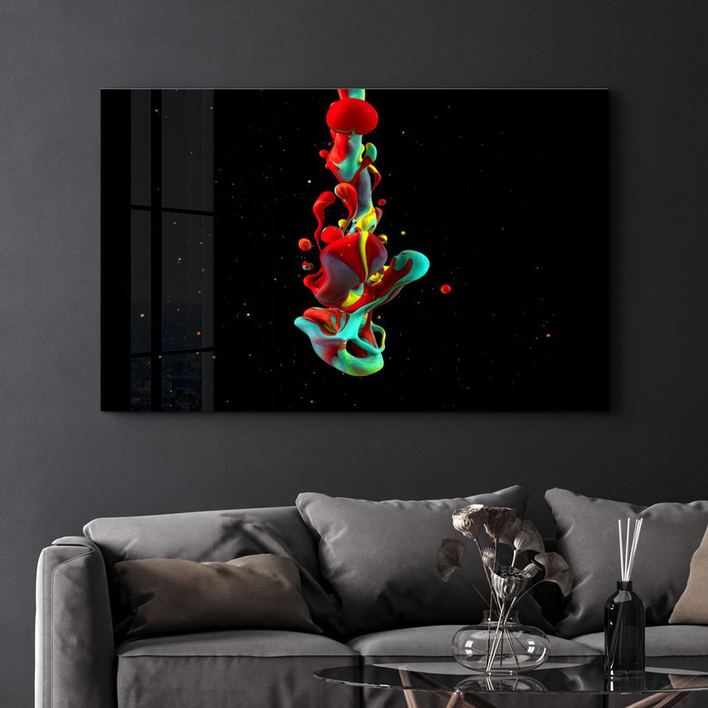 Other wall decoration - Liquid Drops | Glass Wall Art - ARTDESIGNA