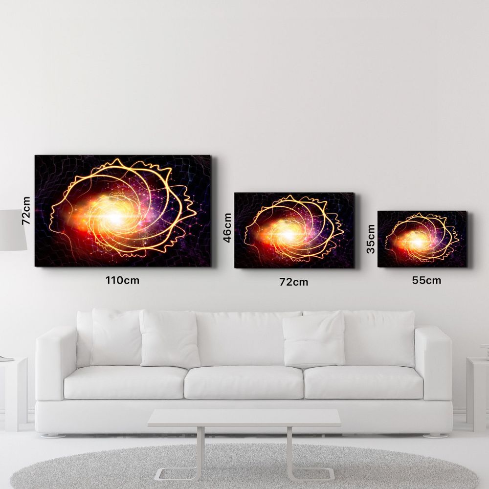 Other wall decoration - Abstract Space Portrait | Glass Wall Art - ARTDESIGNA