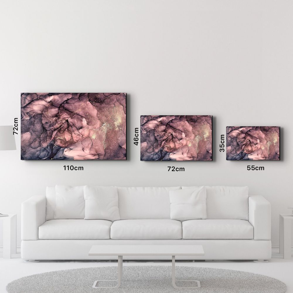 Other wall decoration - Purple Wave Pattern V3 | Glass Wall Art - ARTDESIGNA