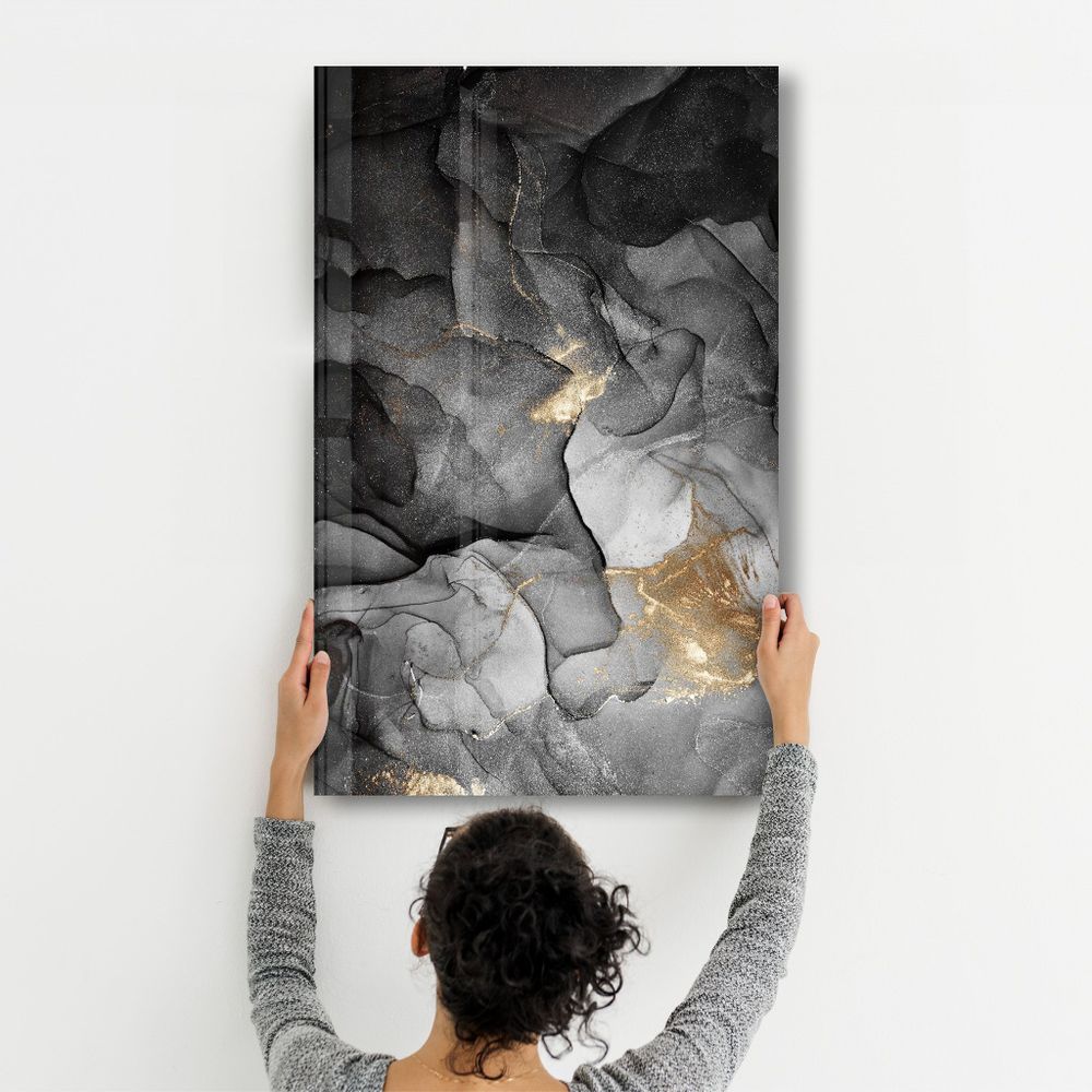 Autres décorations murales - Wave Pattern | Glass Wall Art - ARTDESIGNA