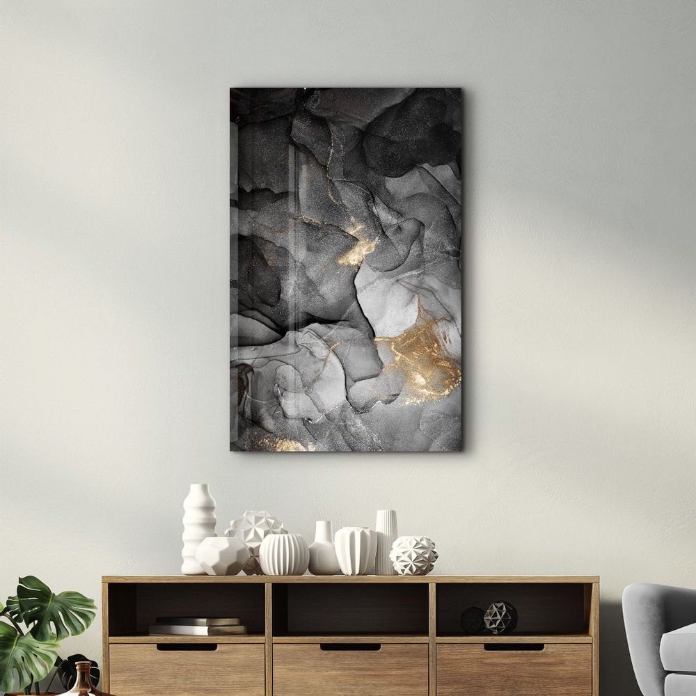 Autres décorations murales - Wave Pattern | Glass Wall Art - ARTDESIGNA