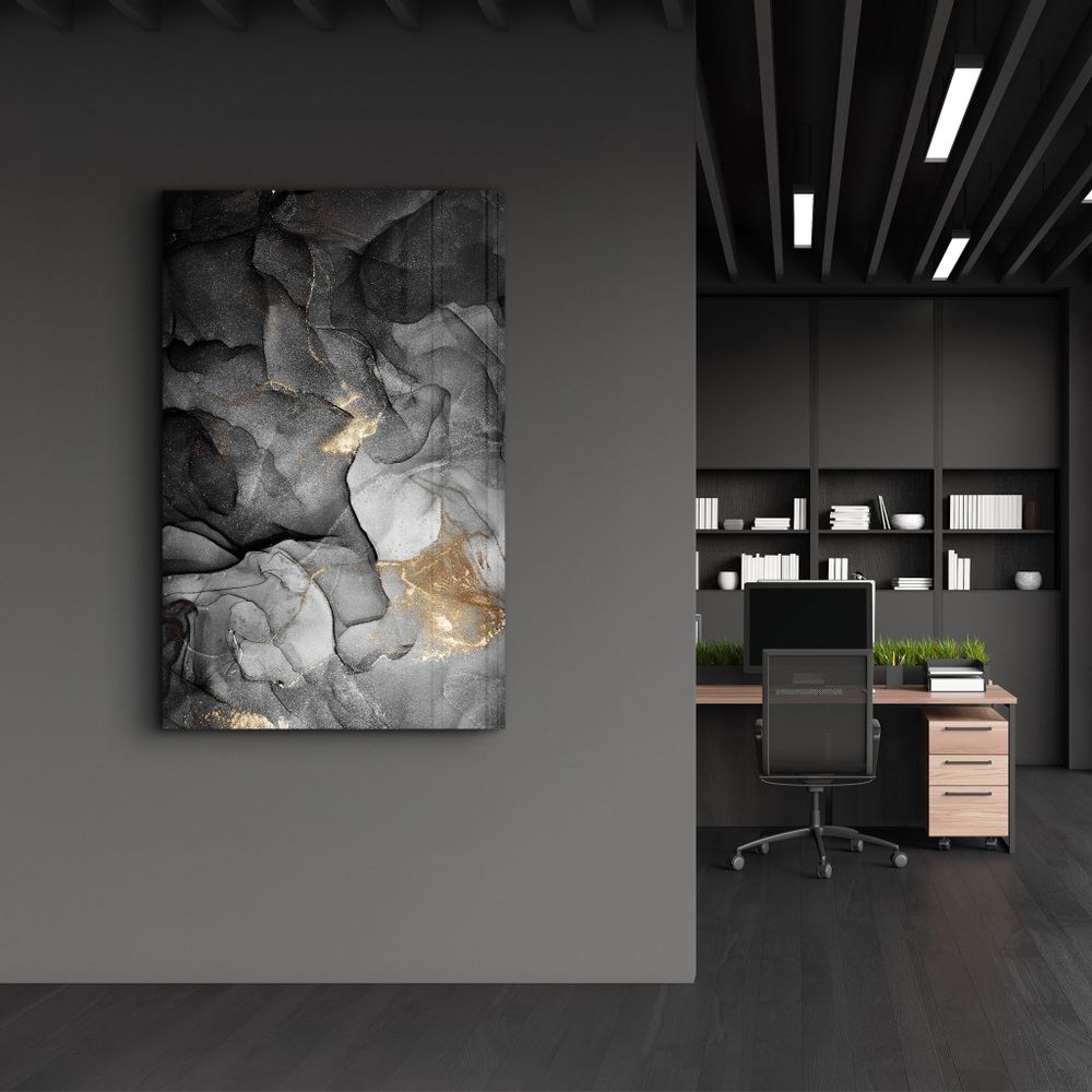 Autres décorations murales - Wave Pattern | Glass Wall Art - ARTDESIGNA