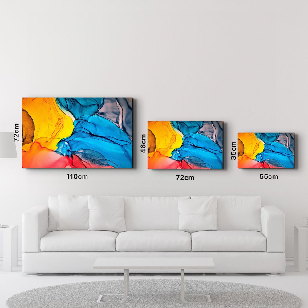 Autres décorations murales - Colorful Wave Pattern | Glass Wall Art - ARTDESIGNA