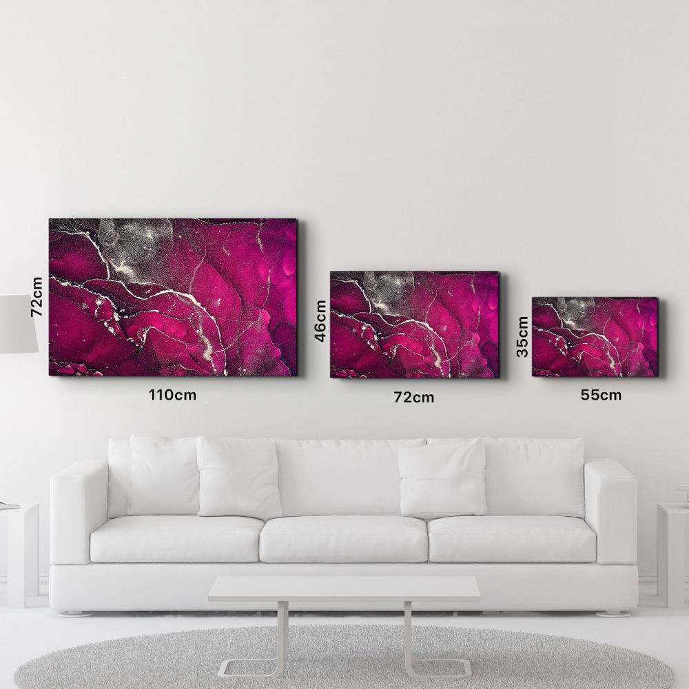 Other wall decoration - Purple Wave Pattern V2 | Glass Wall Art - ARTDESIGNA