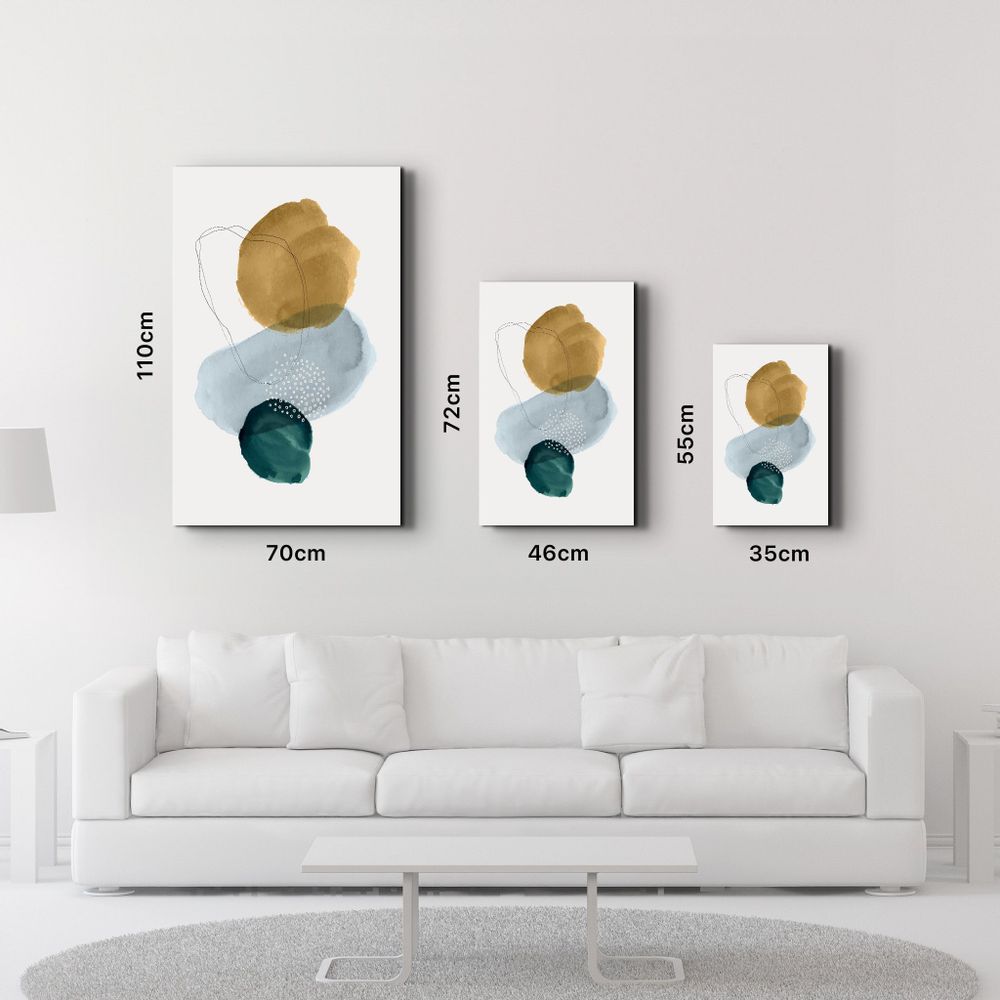 Autres décorations murales - Abstract Shapes V2 2 | Glass Wall Art - ARTDESIGNA