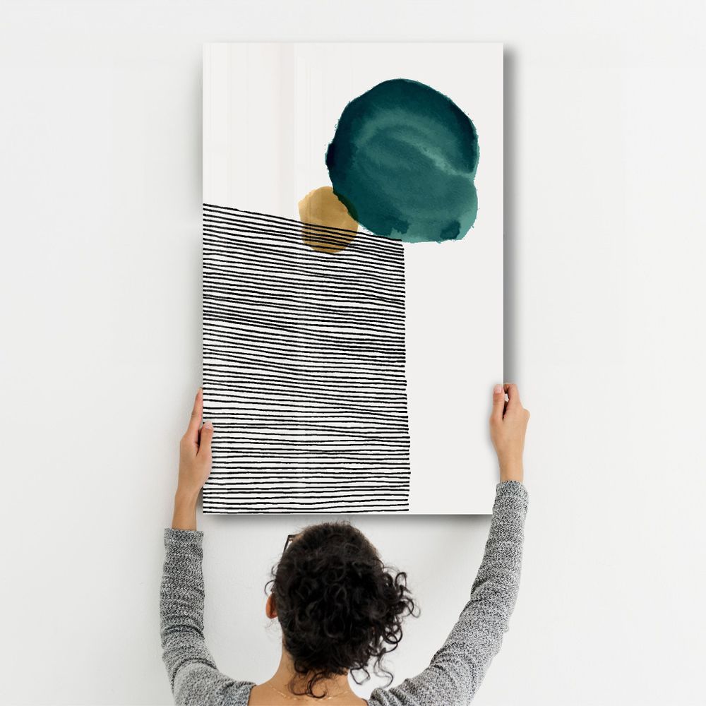 Other wall decoration - Abstract Shapes V3 3 | Glass Wall Art - ARTDESIGNA