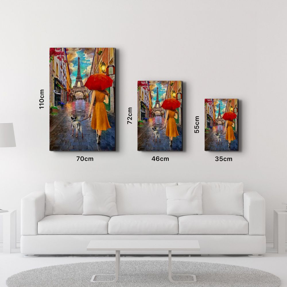 Autres décorations murales - Abstract Eiffel Tower 2 | Glass Wall Art - ARTDESIGNA