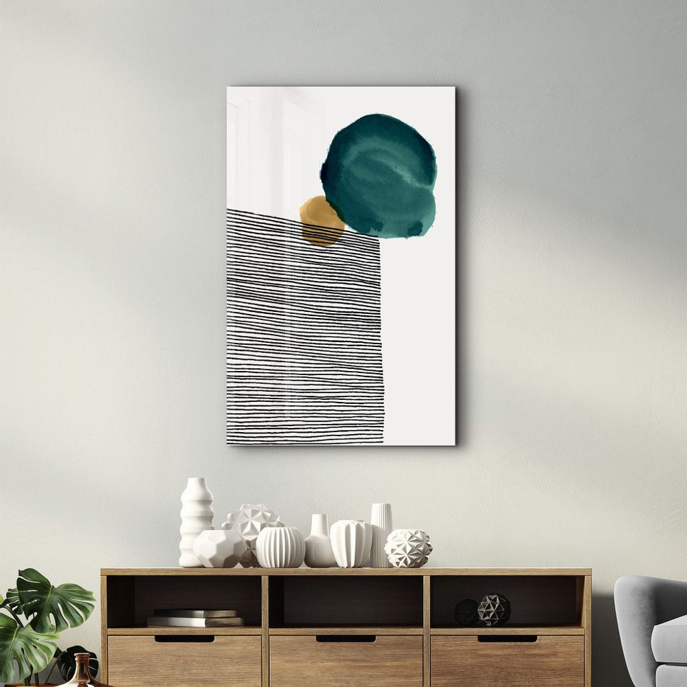 Other wall decoration - Abstract Shapes V3 3 | Glass Wall Art - ARTDESIGNA