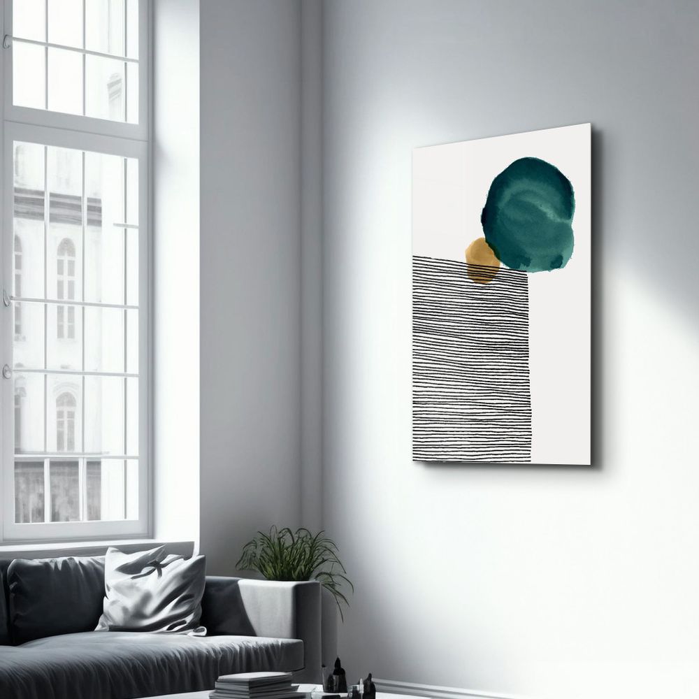 Other wall decoration - Abstract Shapes V3 3 | Glass Wall Art - ARTDESIGNA