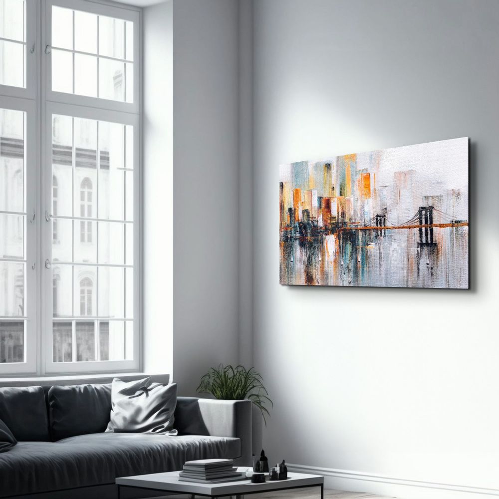 Other wall decoration - Abstract City View | Glass Wall Art - ARTDESIGNA
