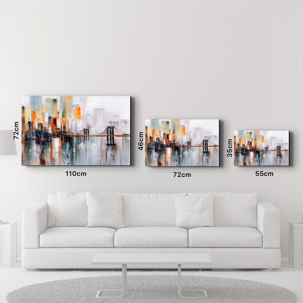 Other wall decoration - Abstract City View | Glass Wall Art - ARTDESIGNA