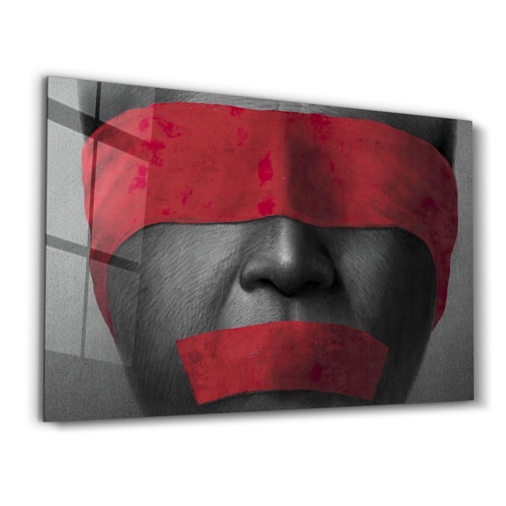 Other wall decoration - Covered in Red | Glass Wall Art - ARTDESIGNA