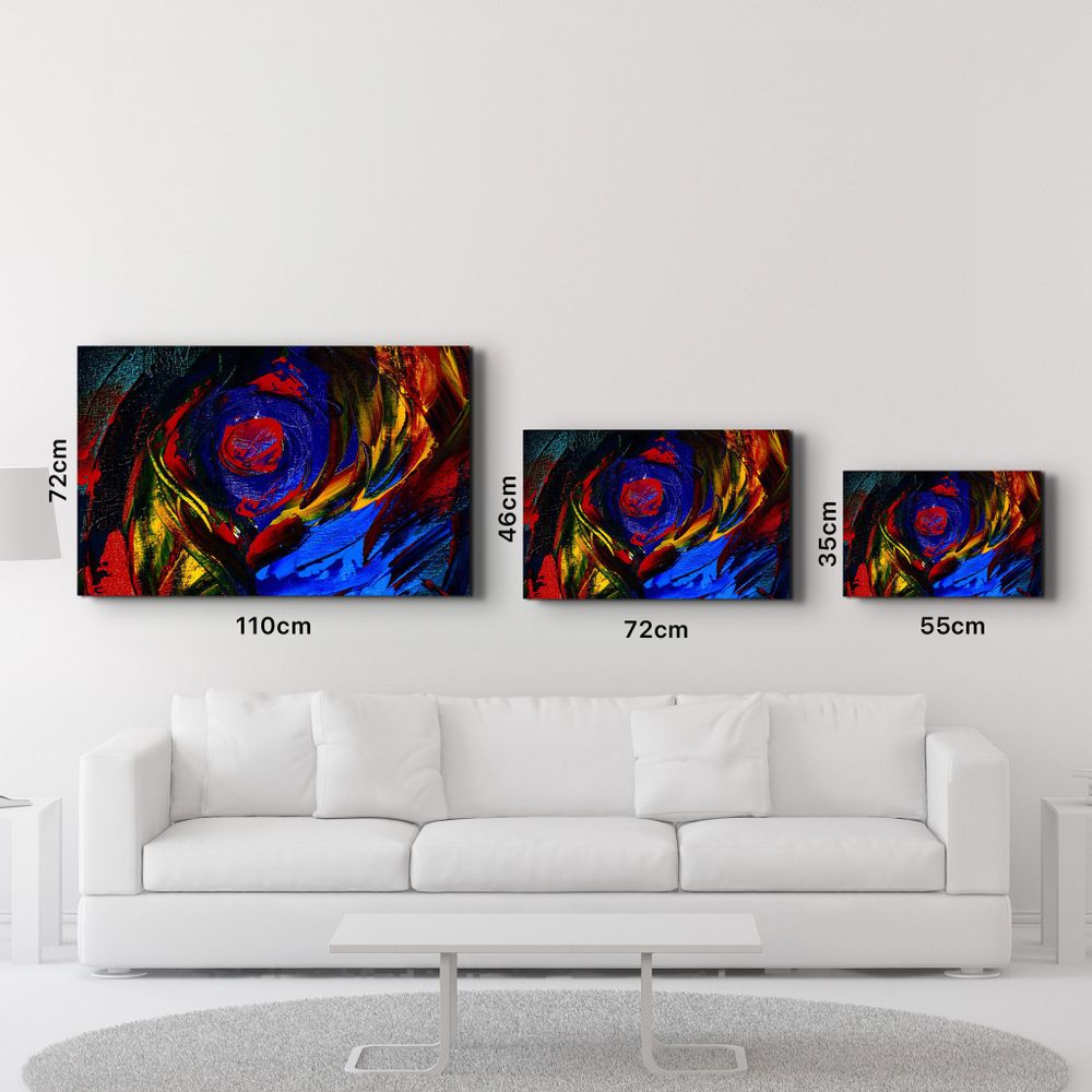Other wall decoration - Abstract Colorful Shapes | Glass Wall Art - ARTDESIGNA