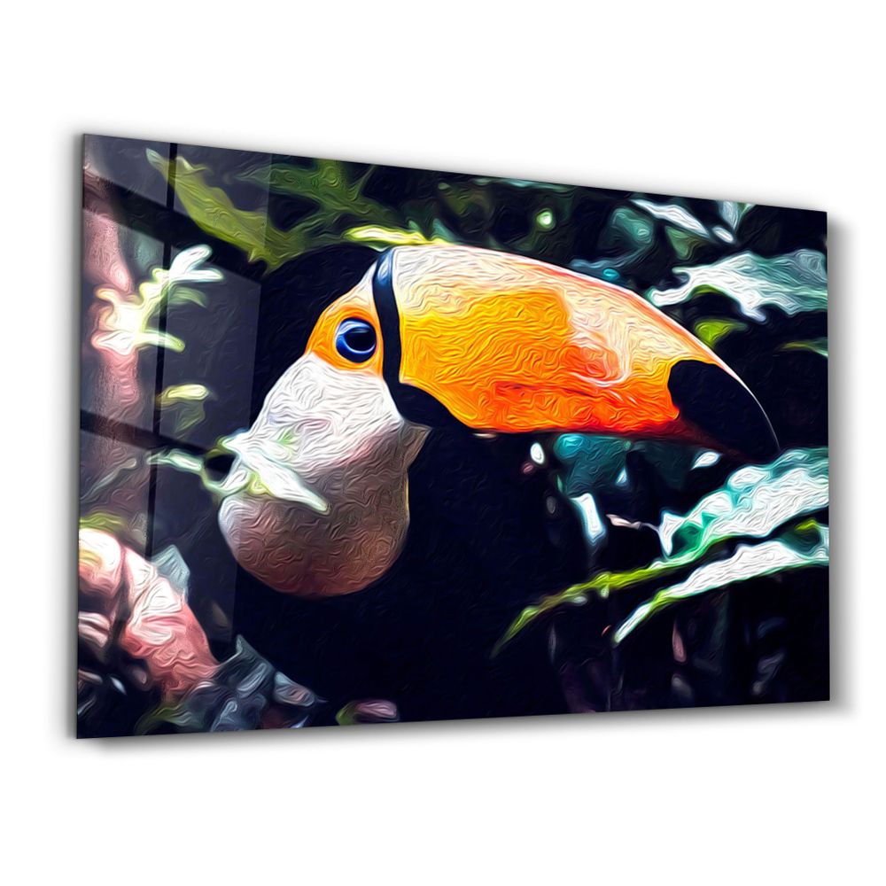 Other wall decoration - Pelican in Nature | Glass Wall Art - ARTDESIGNA