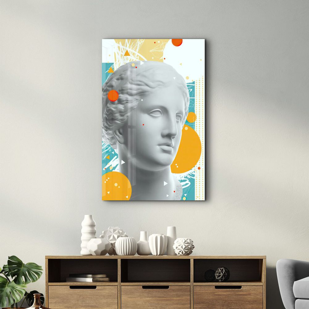 Autres décorations murales - Abstract Venus Statue | Glass Wall Art - ARTDESIGNA