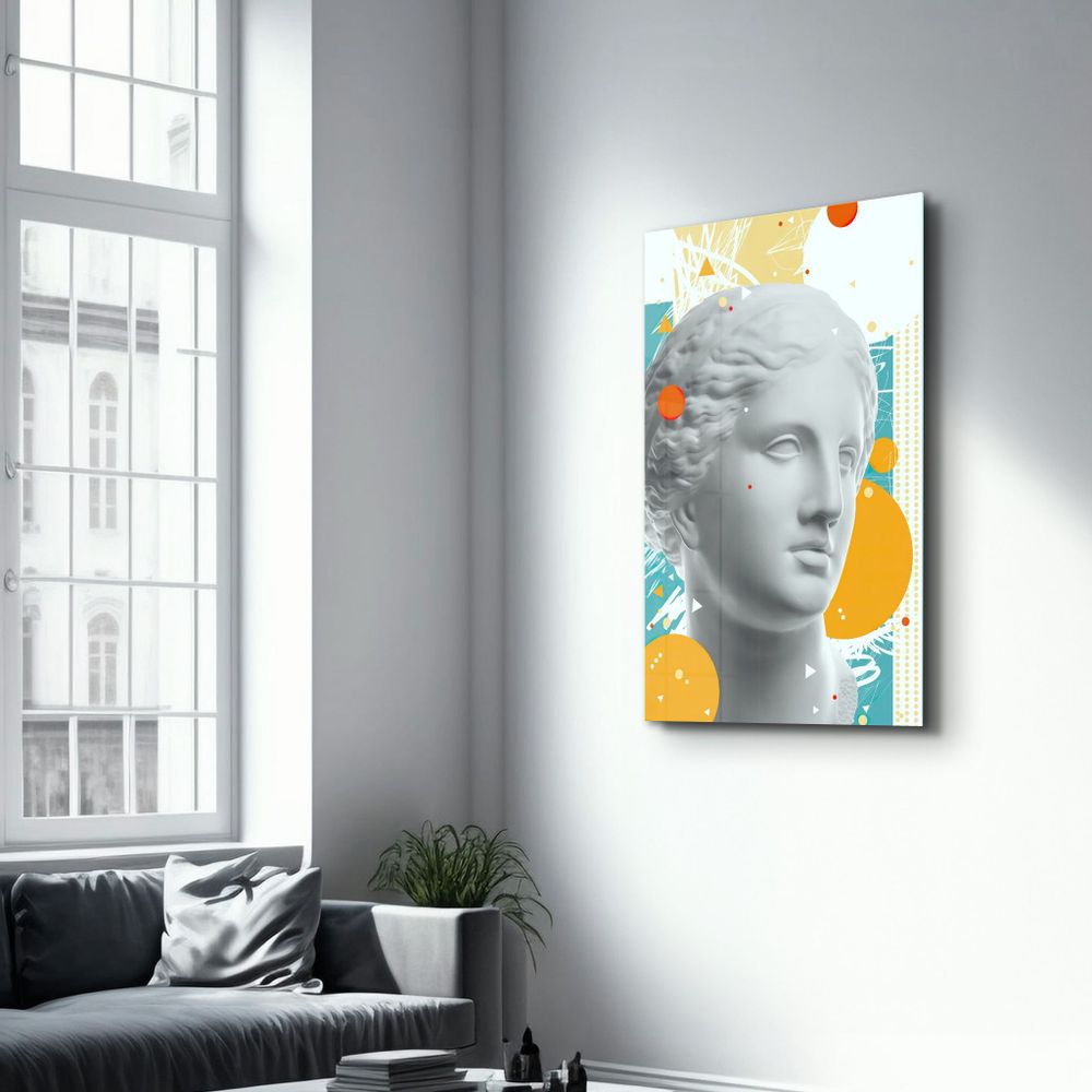 Autres décorations murales - Abstract Venus Statue | Glass Wall Art - ARTDESIGNA