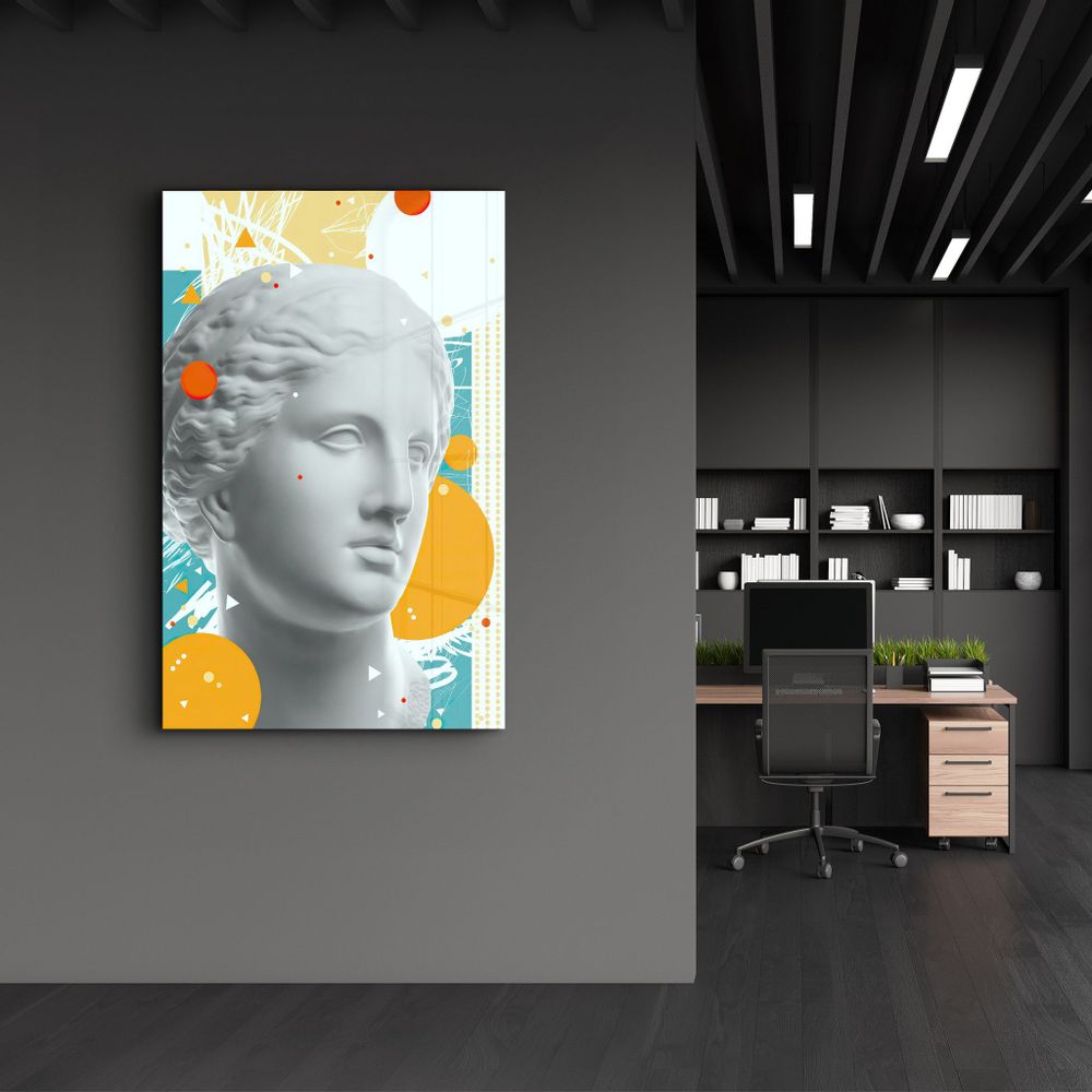 Autres décorations murales - Abstract Venus Statue | Glass Wall Art - ARTDESIGNA