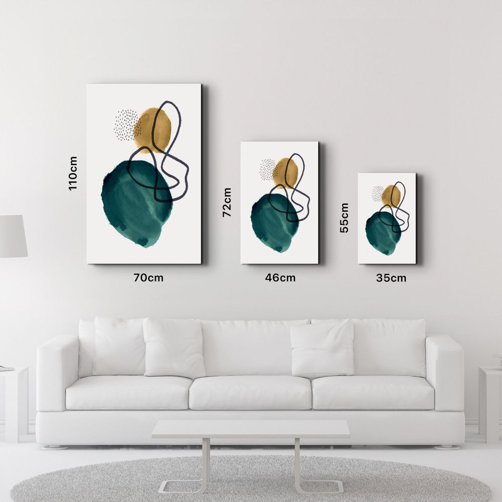 Autres décorations murales - Abstract Shapes V1 1 | Glass Wall Art - ARTDESIGNA