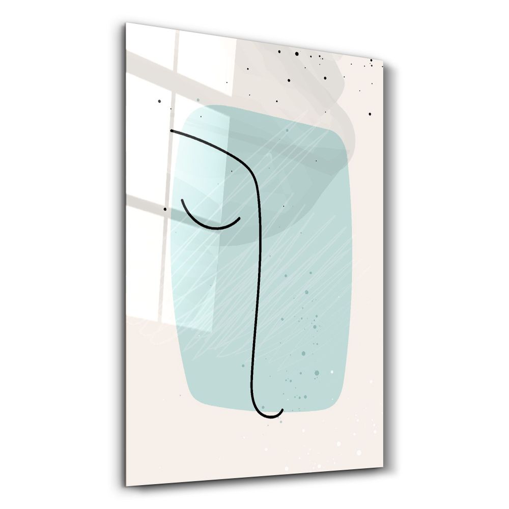 Other wall decoration - Abstract Shapes and Line V2 | Glass Wall Art - ARTDESIGNA