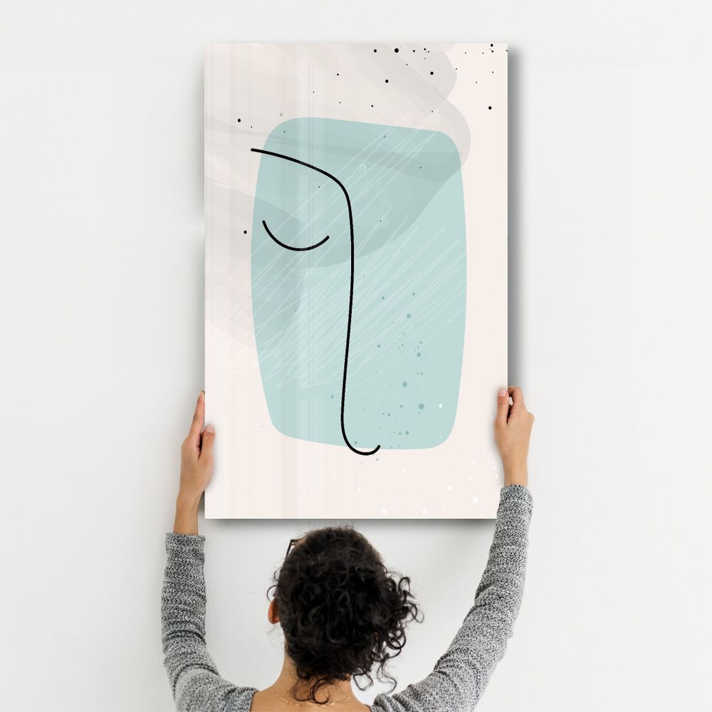 Other wall decoration - Abstract Shapes and Line V2 | Glass Wall Art - ARTDESIGNA
