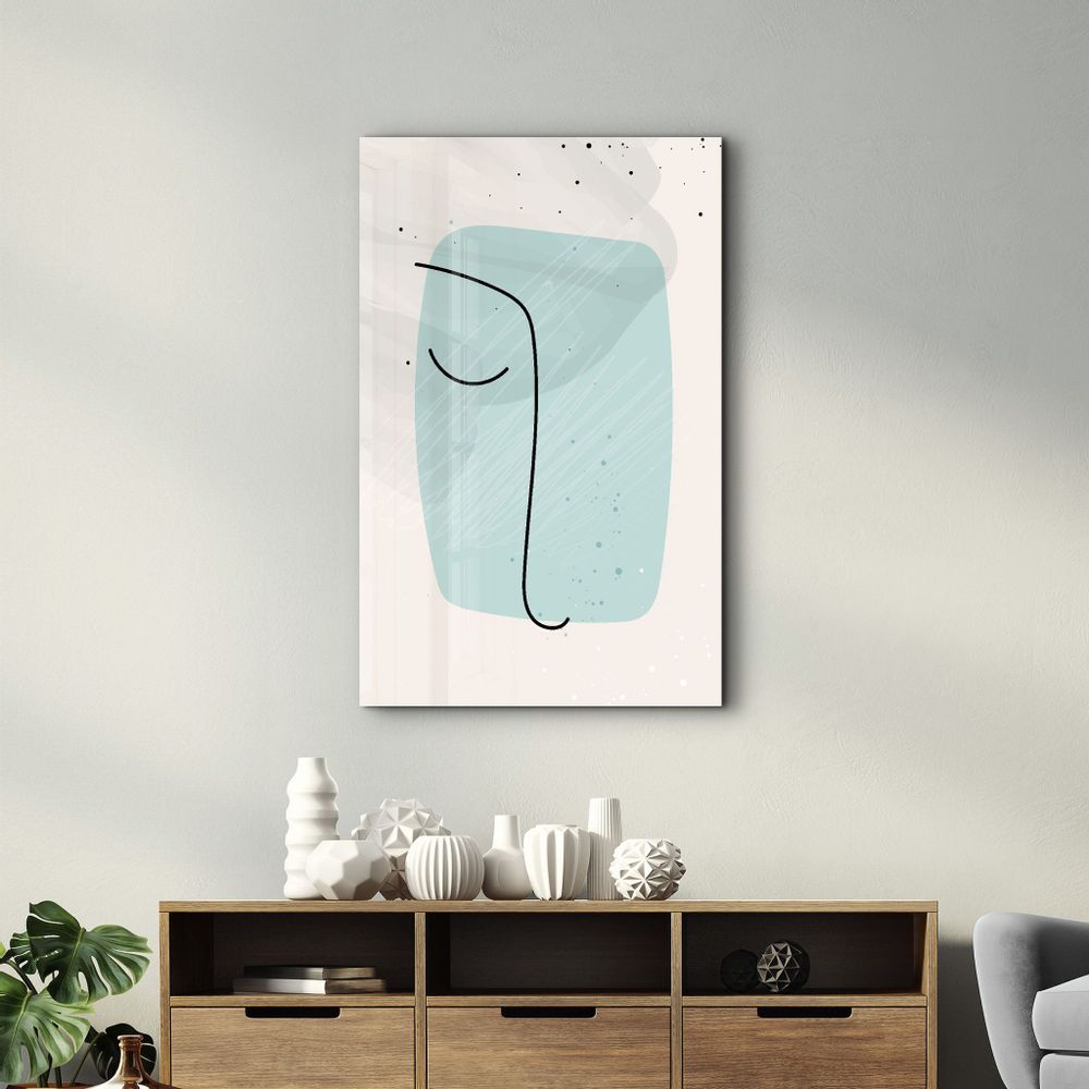 Other wall decoration - Abstract Shapes and Line V2 | Glass Wall Art - ARTDESIGNA
