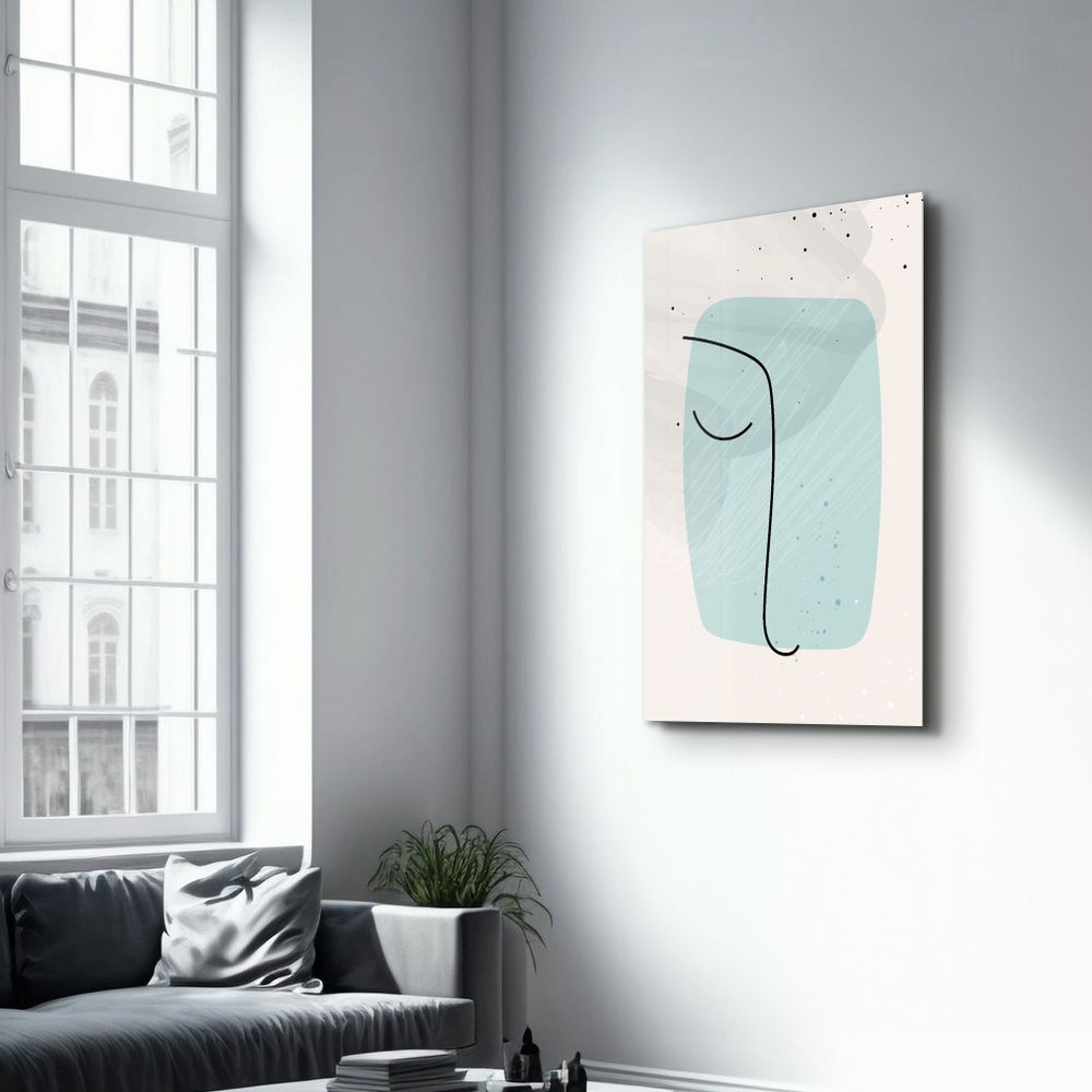 Other wall decoration - Abstract Shapes and Line V2 | Glass Wall Art - ARTDESIGNA