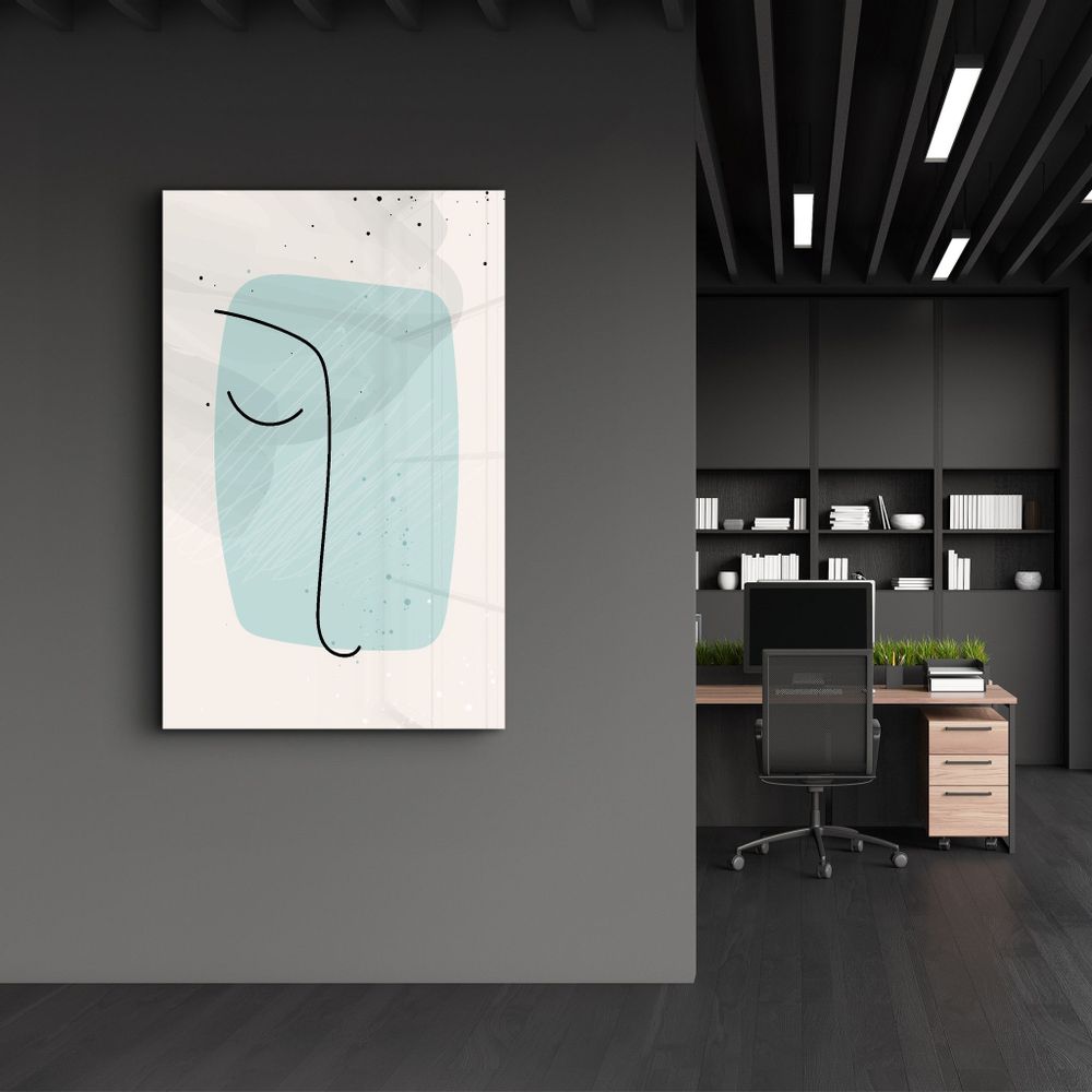 Other wall decoration - Abstract Shapes and Line V2 | Glass Wall Art - ARTDESIGNA