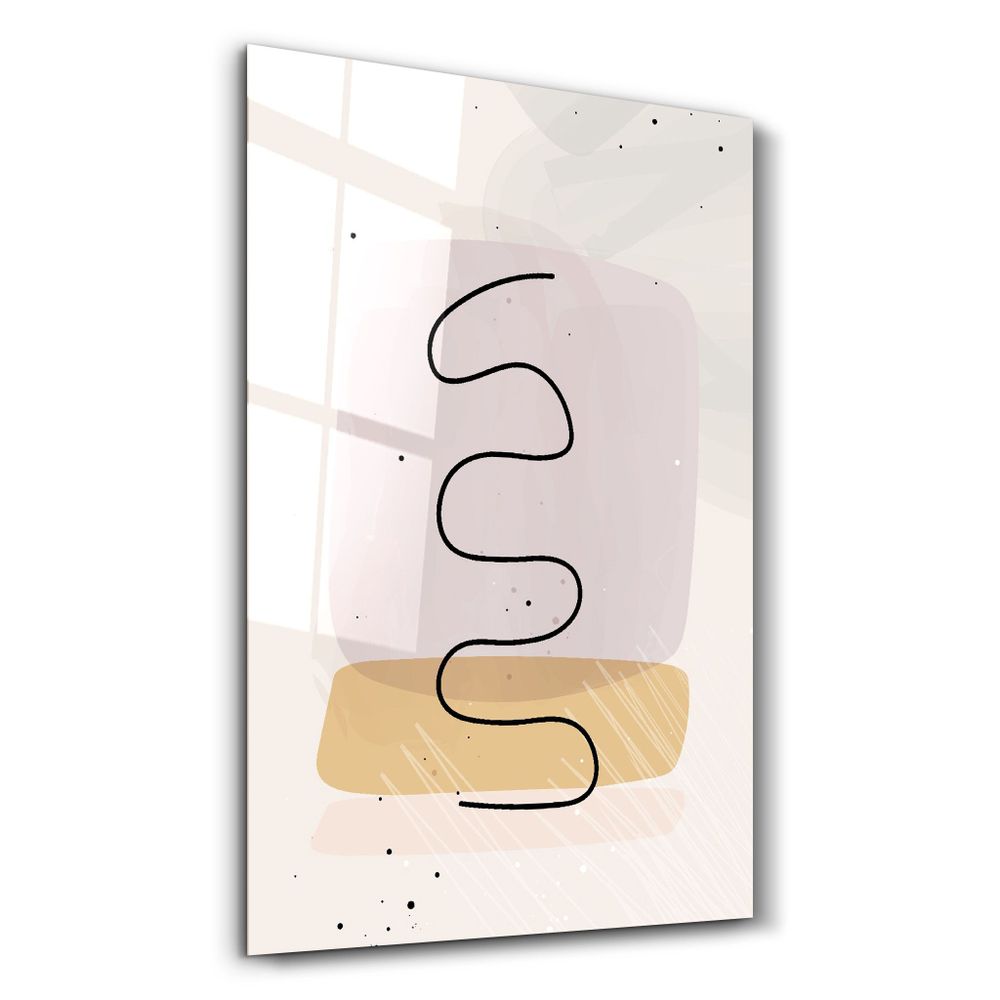 Other wall decoration - Abstract Shapes and Line V3 | Glass Wall Art - ARTDESIGNA