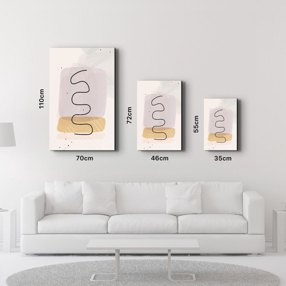 Other wall decoration - Abstract Shapes and Line V3 | Glass Wall Art - ARTDESIGNA