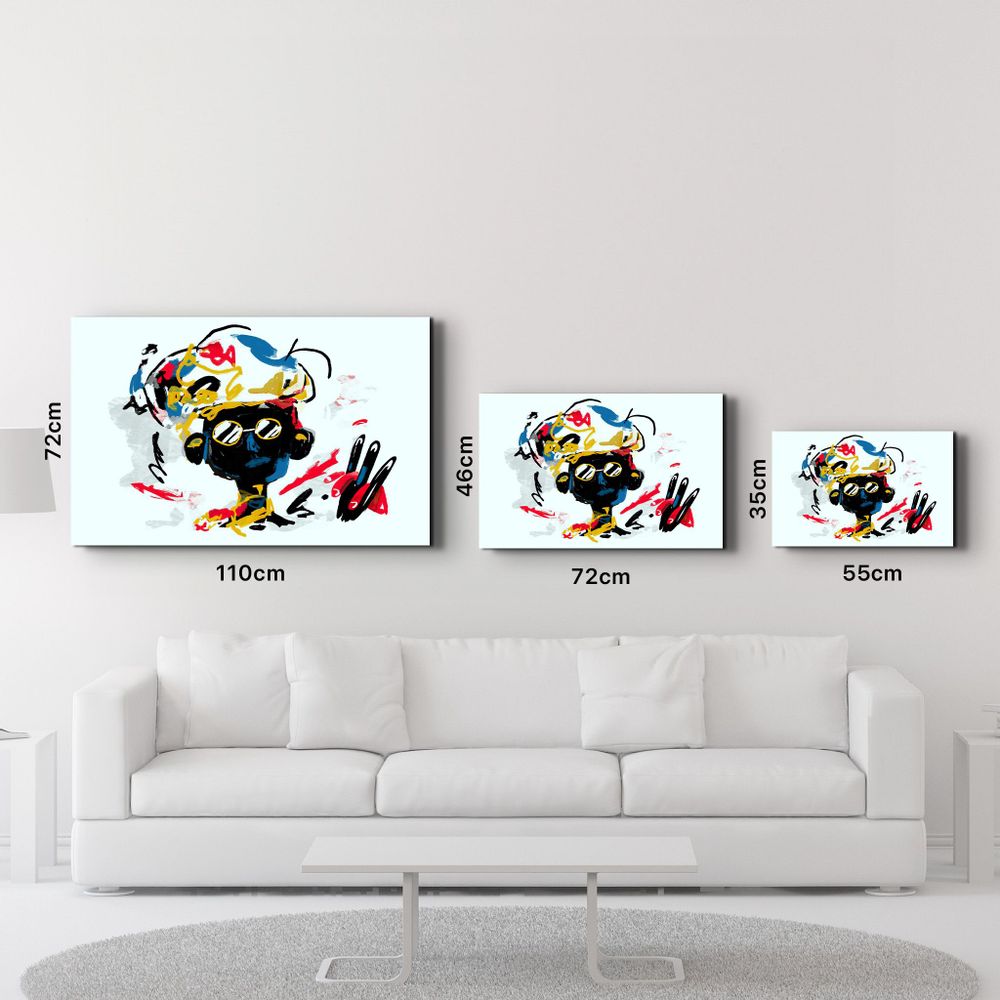 Autres décorations murales - Abstract Colorful Kid | Glass Wall Art - ARTDESIGNA