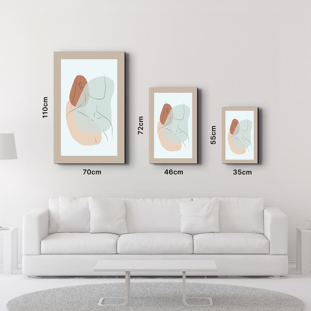 Other wall decoration - Shapes and Woman Portrait V3 | Glass Wall Art - ARTDESIGNA