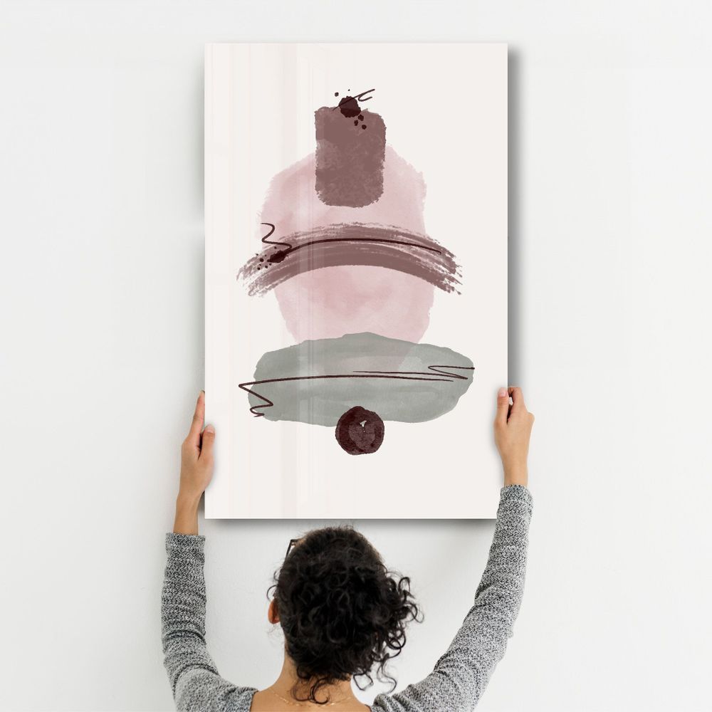Other wall decoration - Abstract Shapes V1 | Glass Wall Art - ARTDESIGNA