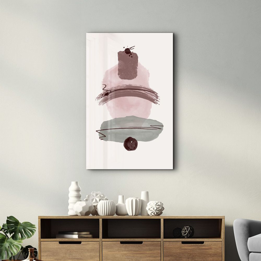 Other wall decoration - Abstract Shapes V1 | Glass Wall Art - ARTDESIGNA