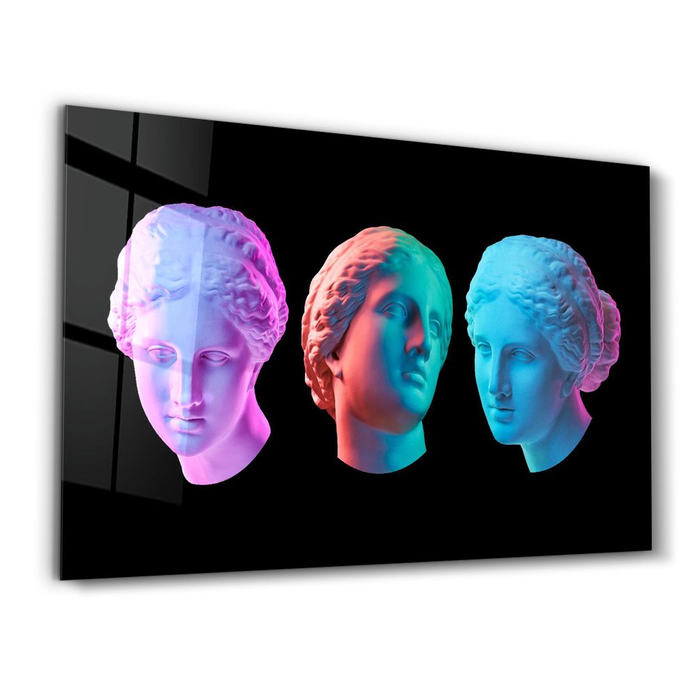 Other wall decoration - Abstract Colorful Venus Statue | Glass Wall Art - ARTDESIGNA